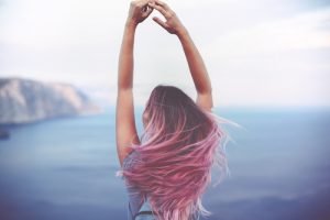 pink haare