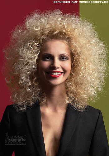 Aufgebauschte Locken für massives Volumen