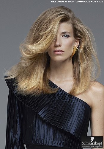 Blow-Up Frisuren-Look zum Ausgehen mit viel Volumen