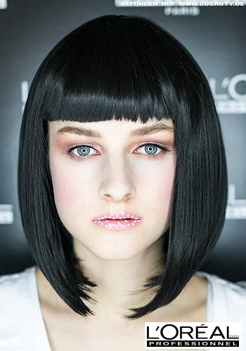 Haare hellen strähnen mit schwarze schwarze und