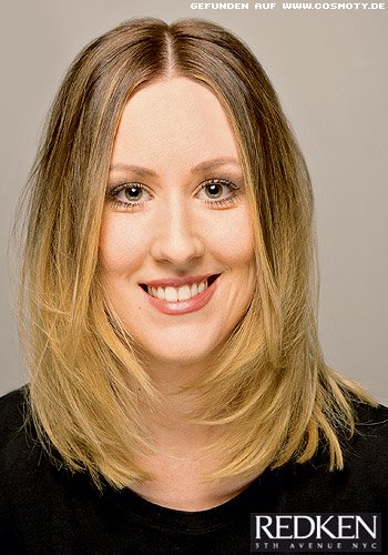Fedrig angestufte Länge rund ums Gesicht