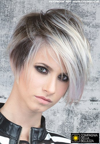 Damen blond grau kurzhaarfrisuren