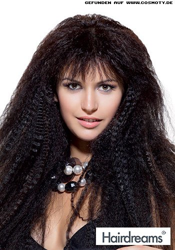 Gekrepptes Haar im Rock-Style