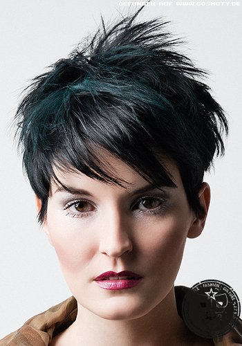 In Szene gesetzte Spitzen zum Pixie-Schnitt