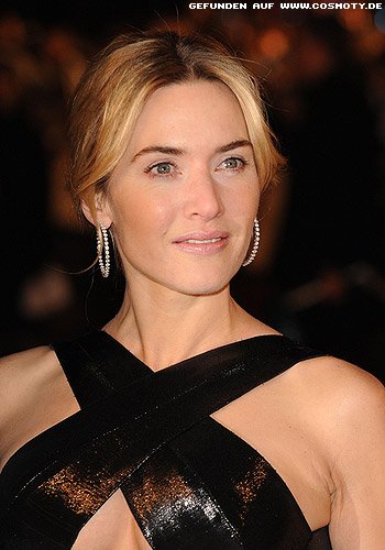 Kate Winslet: Hochgestecktes Haar zum Mittelscheitel