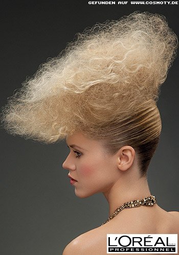 Klassische Banane mit Partien im Afro-Look