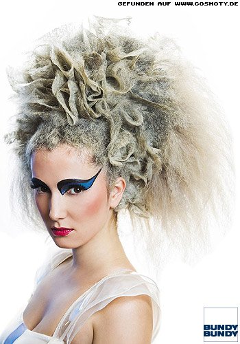 frisuren bilder: kunstvoll toupierte längen - frisuren, haare