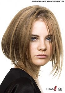 Frisuren Bilder: Längen im Nacken zum Bob gesteckt - Frisuren, Haare