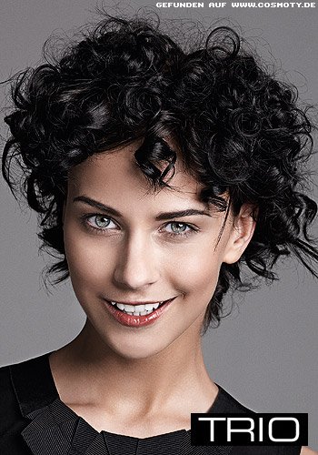 Locken-Bob mit kleinen Korkenzieherlocken