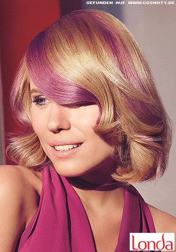 Long-Bob mit mit asymmetrischen Pony