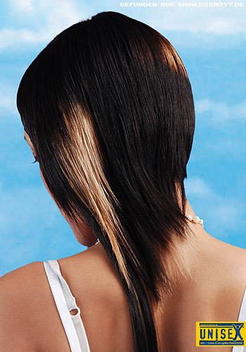 Long-Cut mit asymetischer Rückansicht