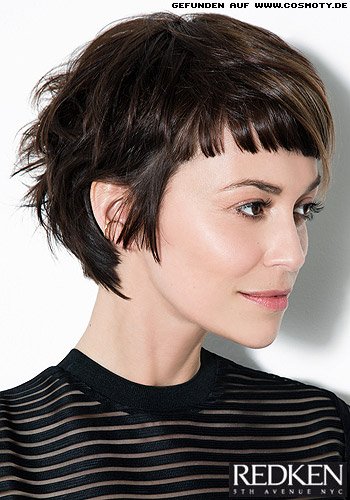 Mini-Bob im Undone-Look mit Micropony