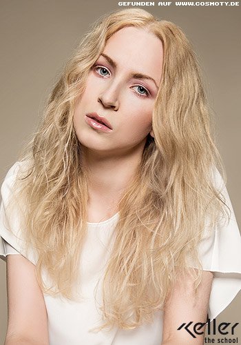 Mittelscheitel teilt lässige Beachwaves