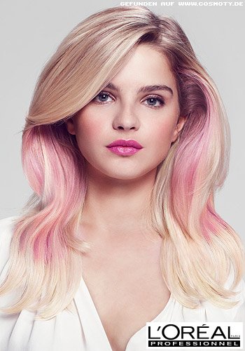 Pastell-Look für schön geformte Längen