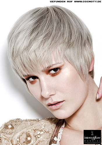 Platinblonder, androgyner Shortcut