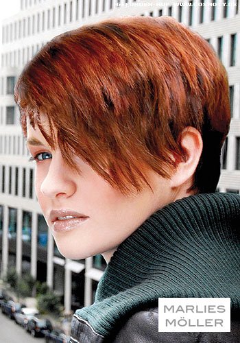 Strukturierter Short-Cut mit stumpfen Konturen