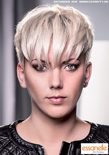 Undercut mit spitz gezwirbeltem Pony