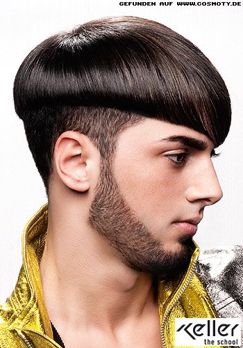 Volles Deckhaar mit gerade Kontur