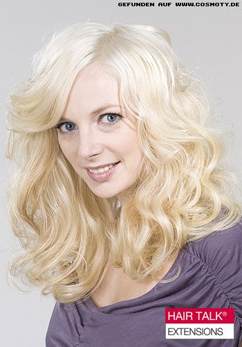 Weiche Engelslocken in hellem Blond