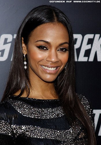 Zoe Saldana: Glänzender Sleek-Look